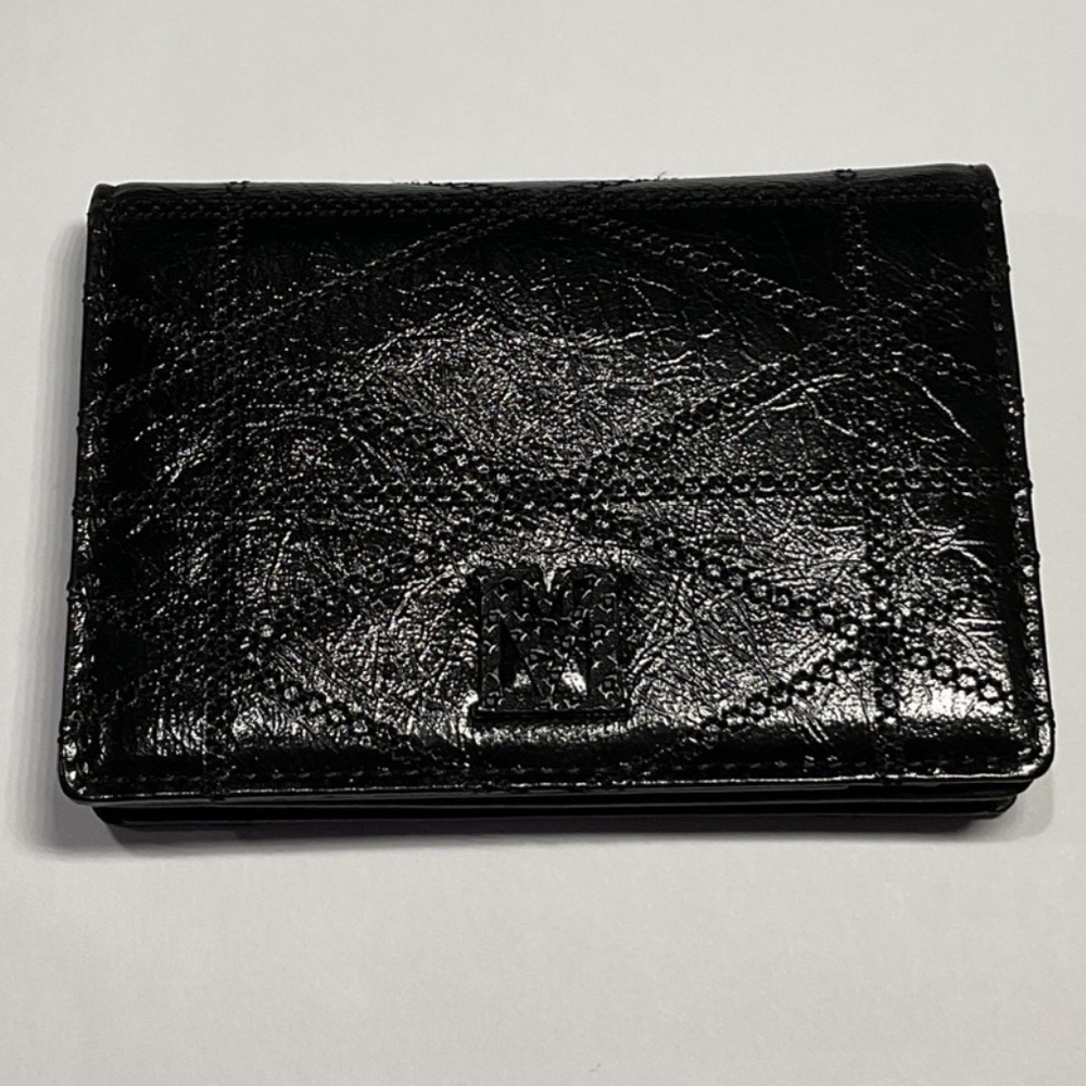 MCM Travia Quilted Card Wallet In Crushed Black Leather NWT Full Inclusion - Picture 6 of 10